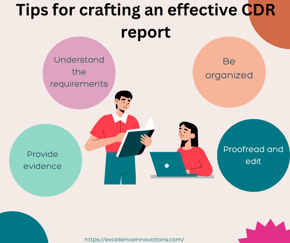 Tips for crafting an effective CDR report