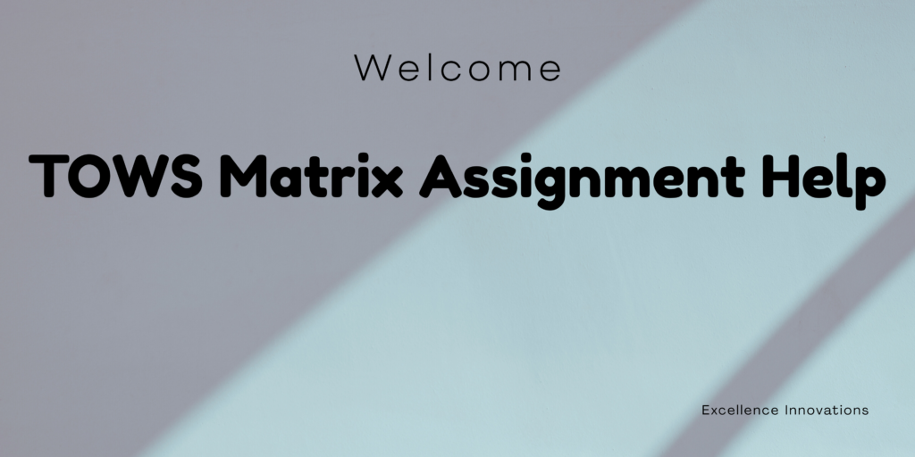"TOWS matrix assignment example"