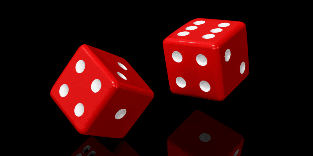 Dice Probability Distribution Chart with Pie Graph Explaining Basic Probability Theory and Outcomes of a Six-Sided Die
