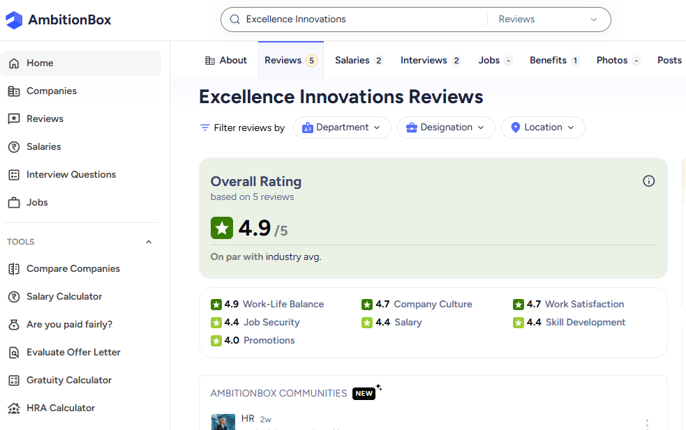 Excellence Innovation Review