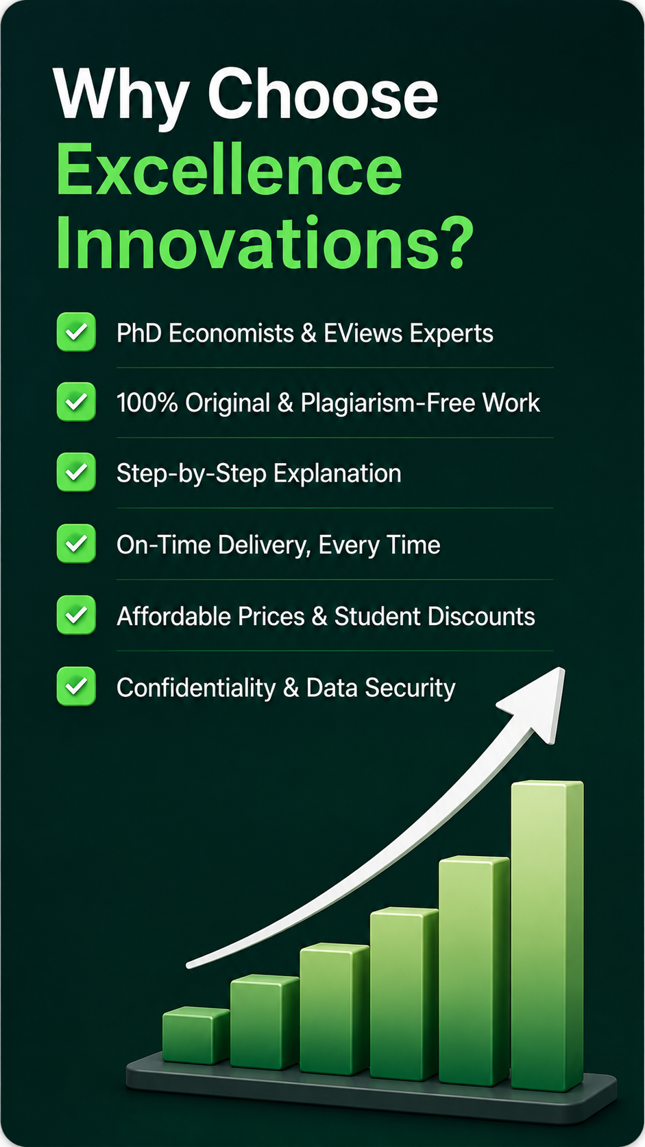 Why Choose Excellence Innovations for EViews Assignment Help